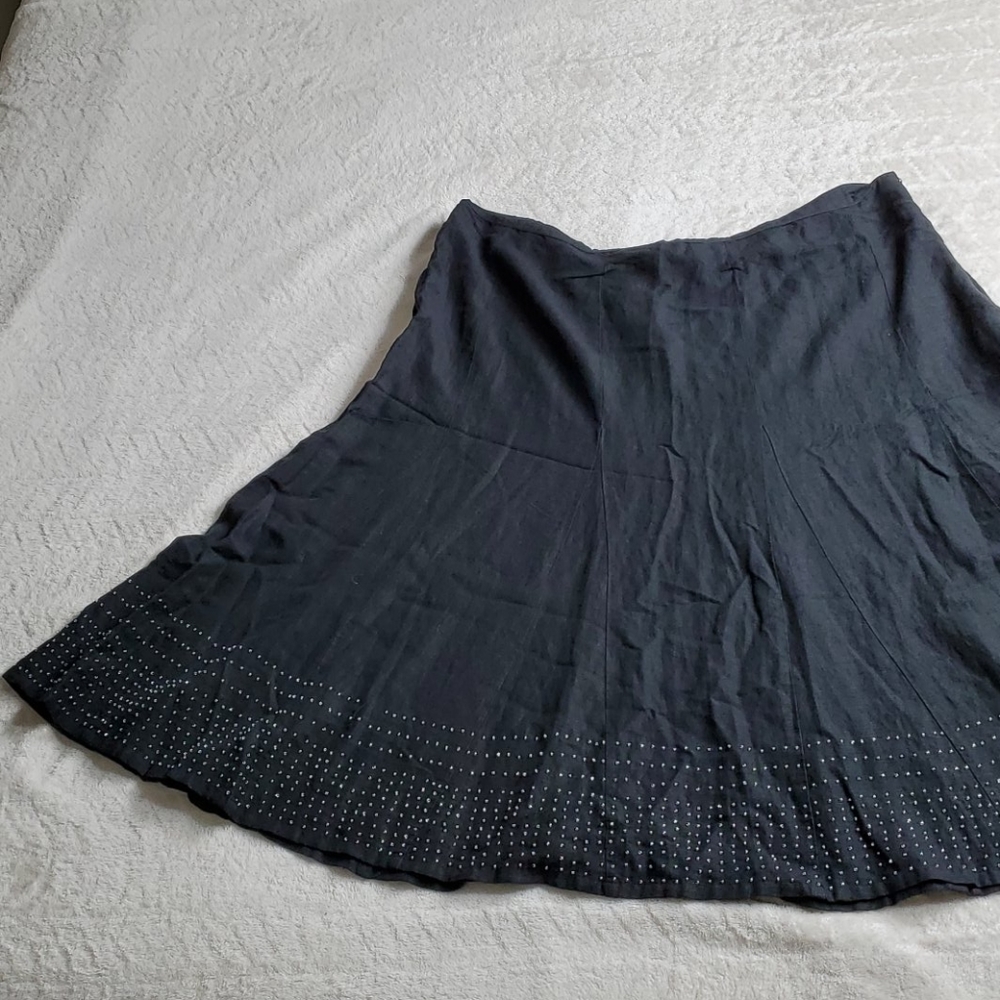 Plus size Linen A-line skirt from Avenue